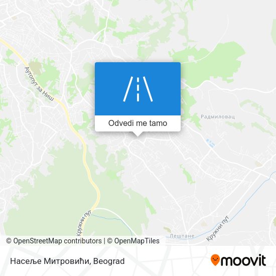 Насеље Митровићи mapa