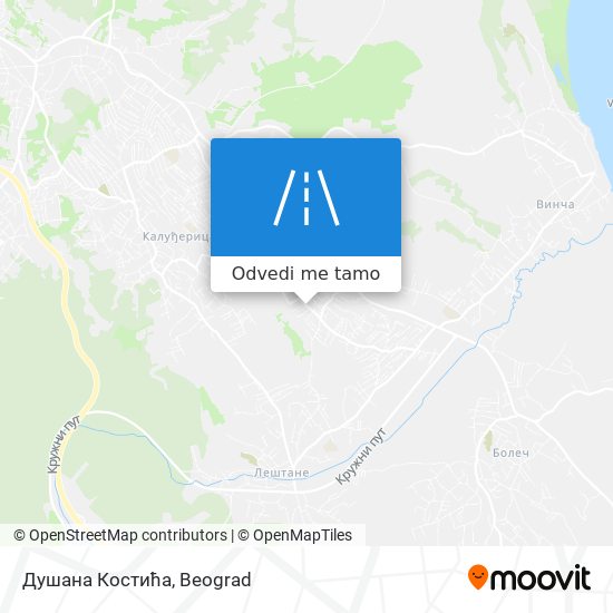 Душана Костића mapa