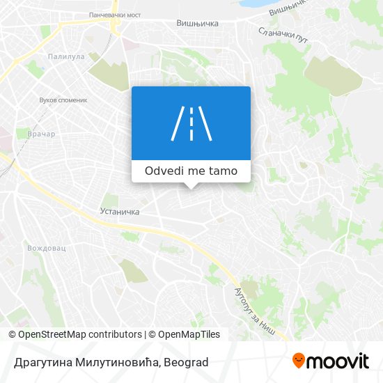 Драгутина Милутиновића mapa