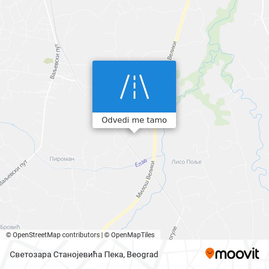 Светозара Станојевића Пека mapa