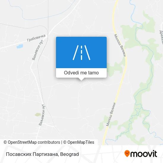 Посавских Партизана mapa