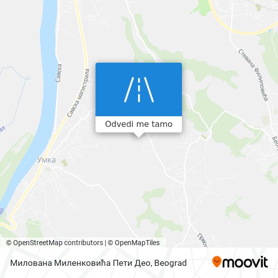 Милована Миленковића Пети Део mapa