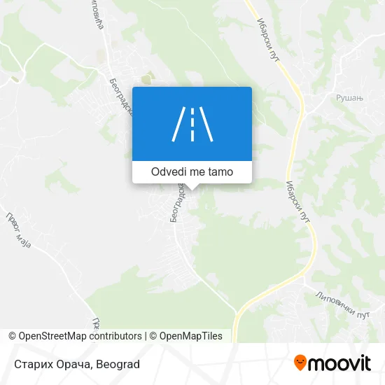 Старих Орача mapa