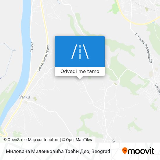 Милована Миленковића Трећи Део mapa