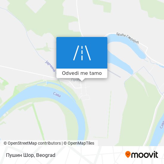 Пушин Шор mapa