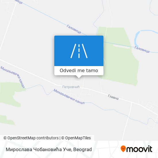 Мирослава Чобановића Уче mapa