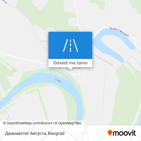 Дванаестог Августа mapa