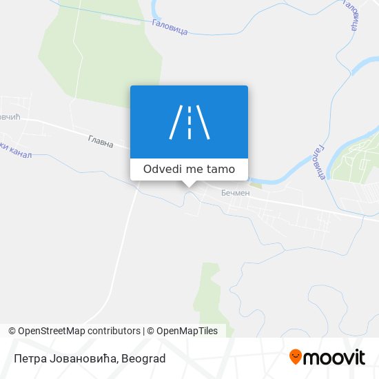 Петра Јовановића mapa