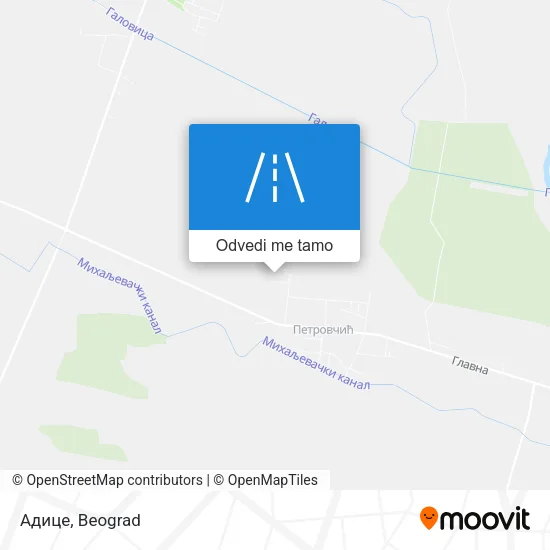 Адице mapa