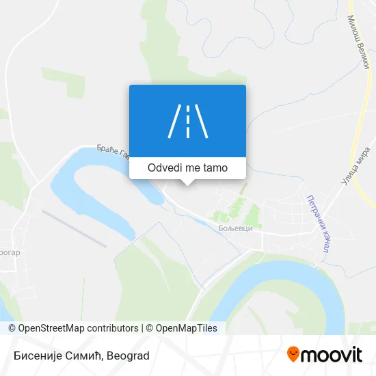 Бисеније Симић mapa
