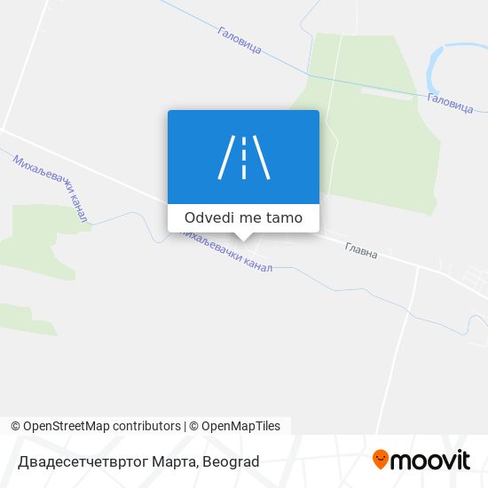 Двадесетчетвртог Марта mapa