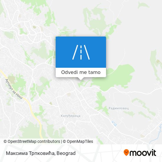 Максима Трпковића mapa