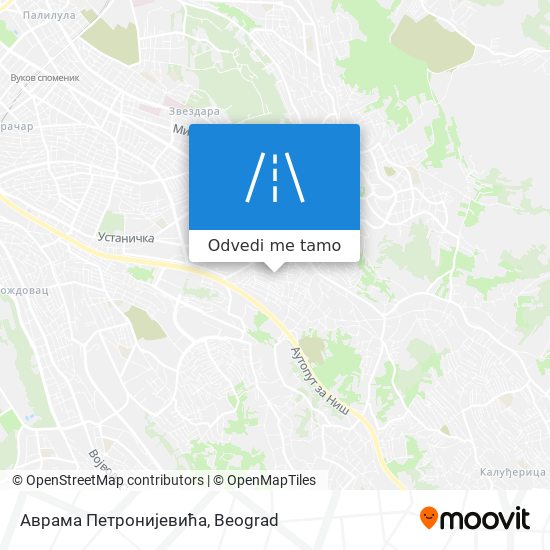 Аврама Петронијевића mapa