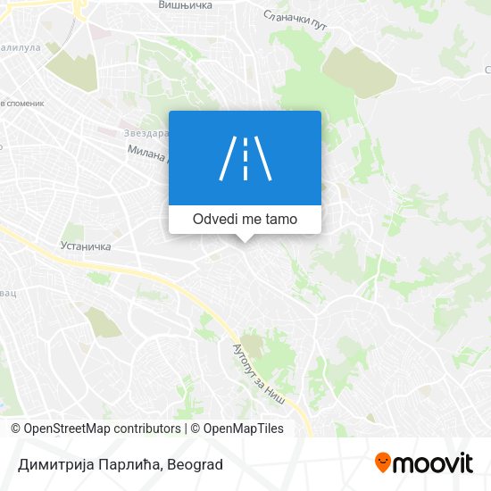 Димитрија Парлића mapa
