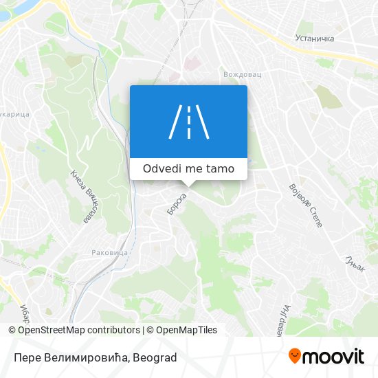 Пере Велимировића mapa