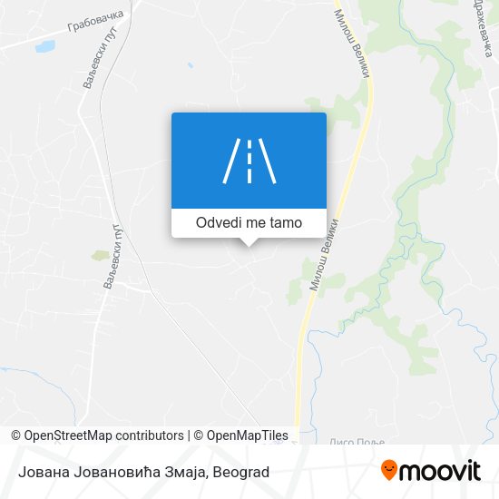 Јована Јовановића Змаја mapa