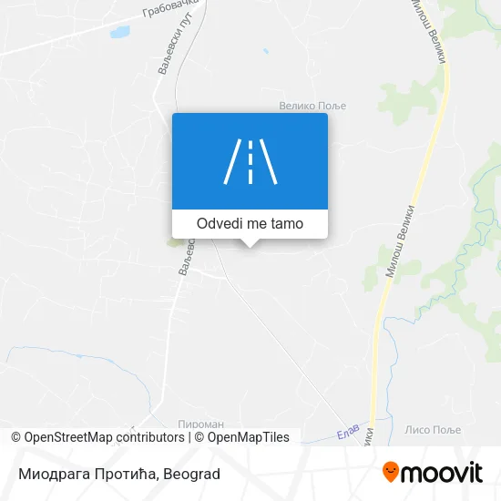Миодрага Протића mapa