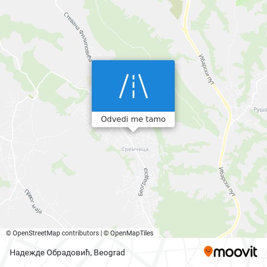 Надежде Обрадовић mapa