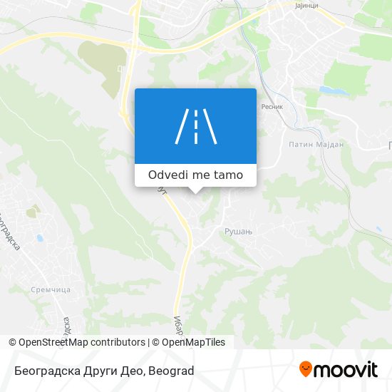 Београдска Други Део mapa