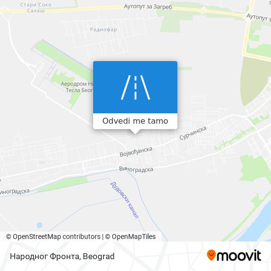 Народног Фронта mapa