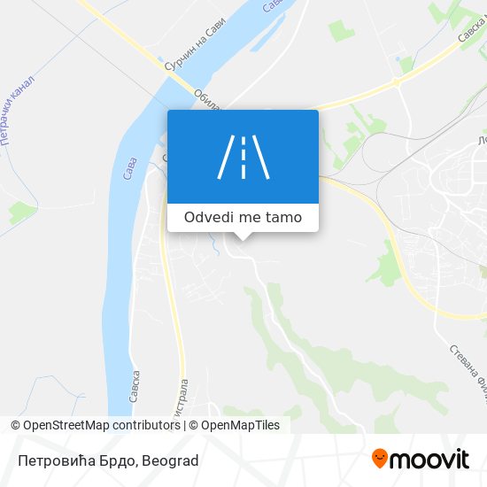 Петровића Брдо mapa