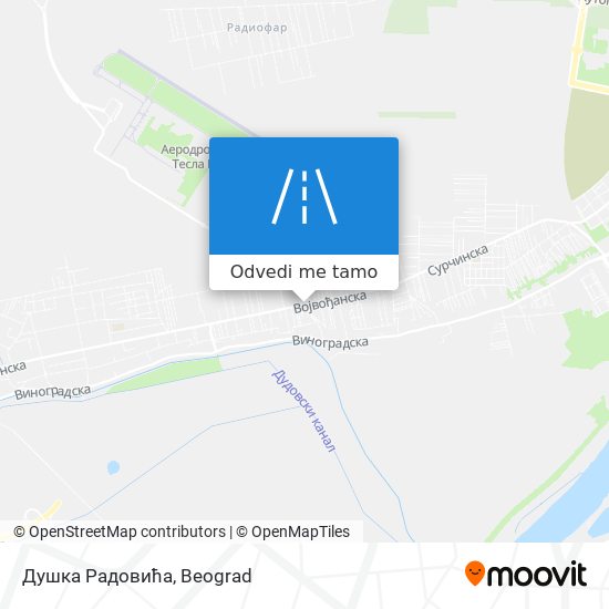 Душка Радовића mapa