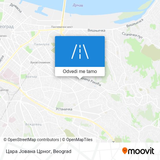 Цара Јована Црног mapa