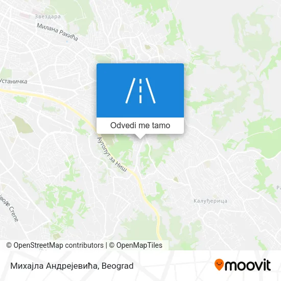 Михајла Андрејевића mapa