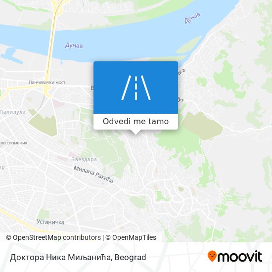 Доктора Ника Миљанића mapa