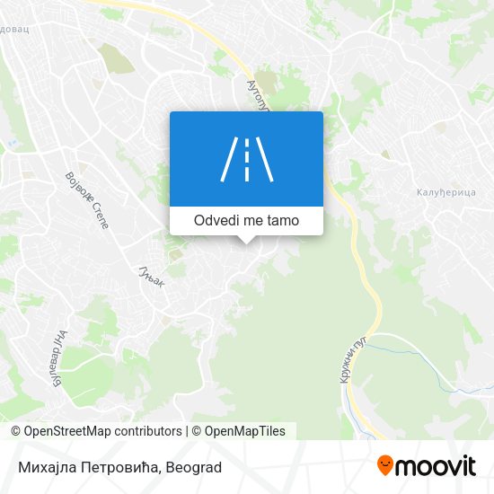 Михајла Петровића mapa