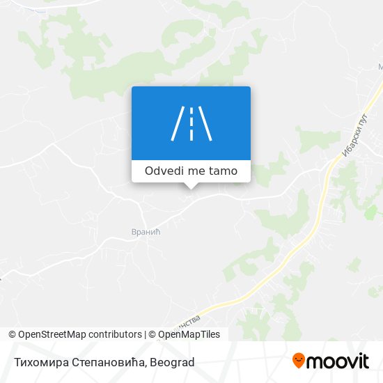 Тихомира Степановића mapa