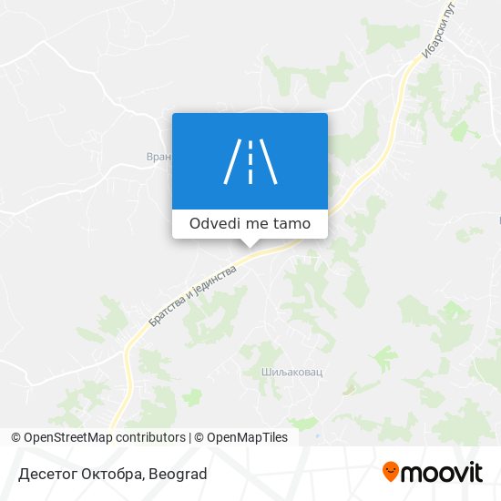 Десетог Октобра mapa