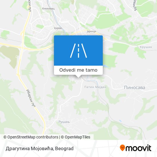 Драгутина Мојовића mapa