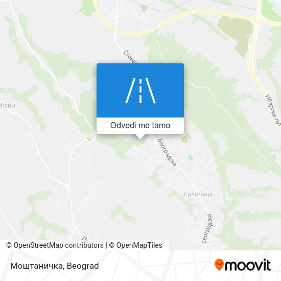 Моштаничка mapa