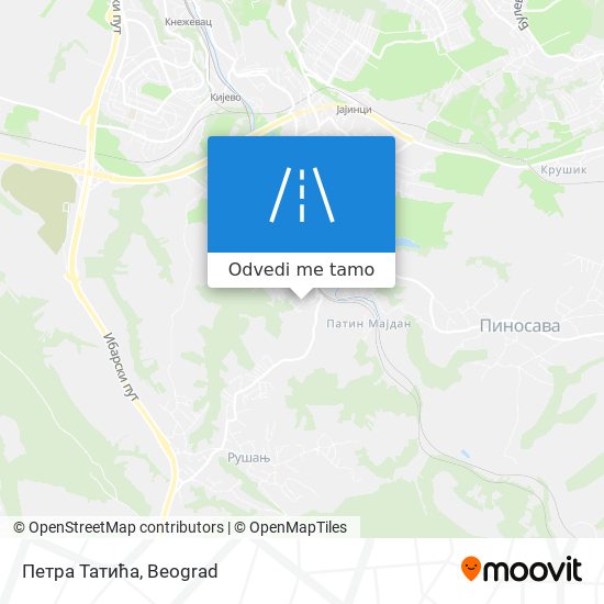 Петра Татића mapa