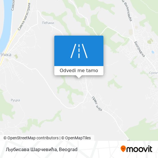 Љубисава Шарчевића mapa