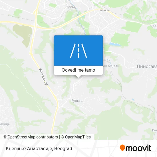 Кнегиње Анастасије mapa