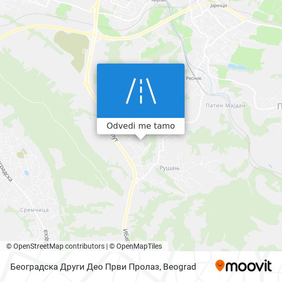 Београдска Други Део Први Пролаз mapa