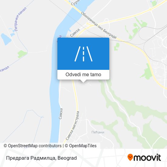 Предрага Радмилца mapa