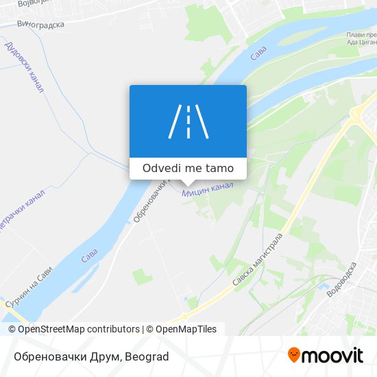 Обреновачки Друм mapa