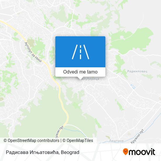 Радисава Игњатовића mapa
