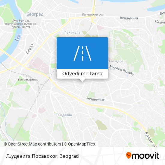 Људевита Посавског mapa