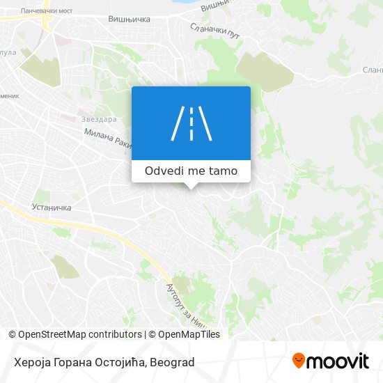 Хероја Горана Остојића mapa