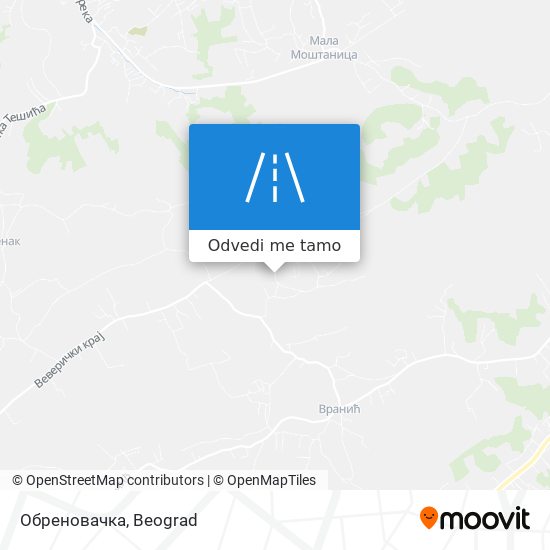 Обреновачка mapa