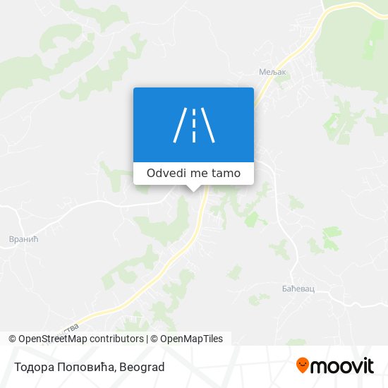 Тодора Поповића mapa