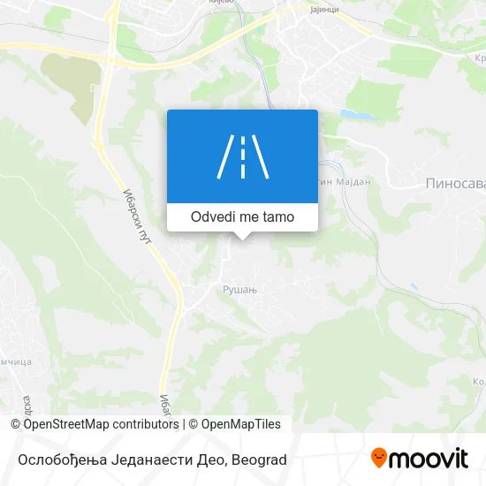 Ослобођења Једанаести Део mapa