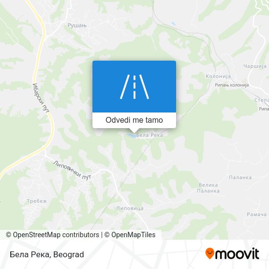 Бела Река mapa
