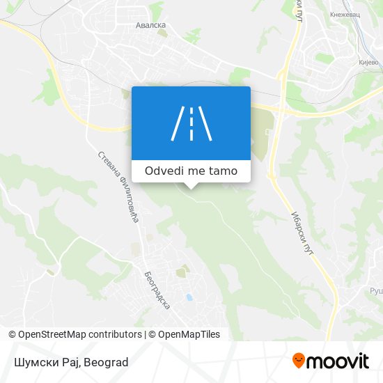 Шумски Рај mapa