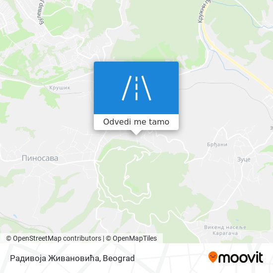 Радивоја Живановића mapa