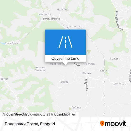Паланачки Поток mapa